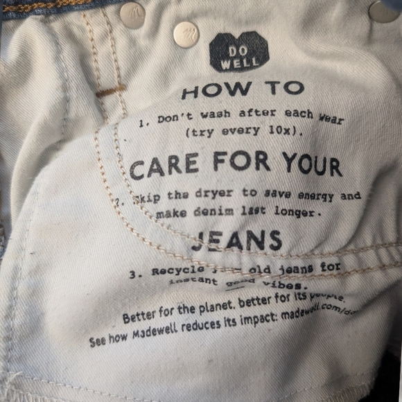 Madewell Curvy Perfect Vintage Straight Jean Size 25 NWT Hourglass Fit - Picture 8 of 14